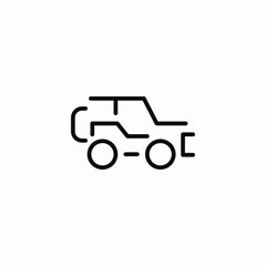 large car vehicle icon sign vector