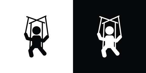 Puppet icon vector design element vector eps 10