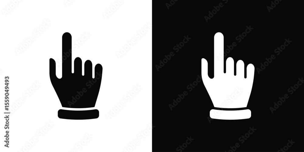 Poster Pointing hand icon vector design element vector eps 10