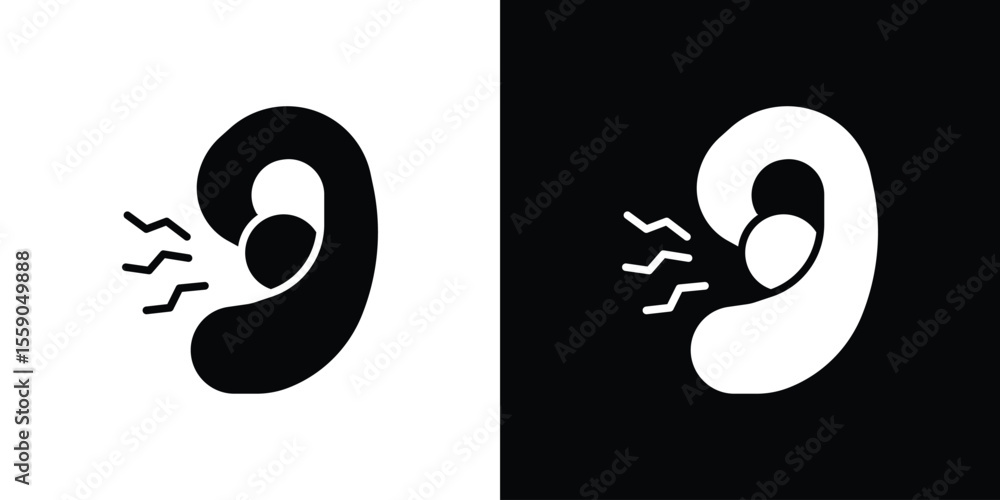 Poster otitis icon vector design element vector eps 10
