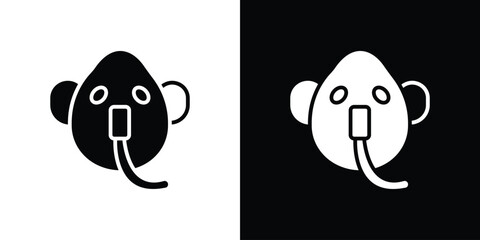 Oxygen mask icon vector design element vector eps 10