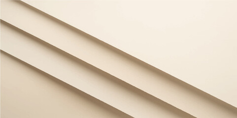 Minimal Beige Abstract Layers with Soft Shadows and Clean White Background
