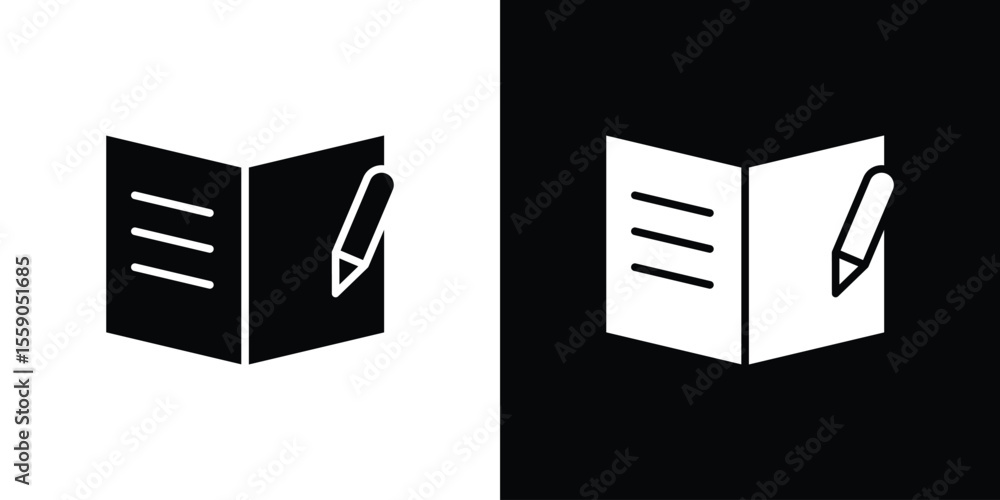 Poster homework icon vector design element vector eps 10