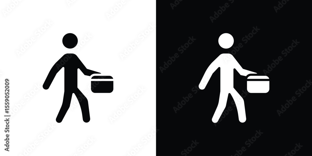 Poster going to work icon vector design element vector eps 10