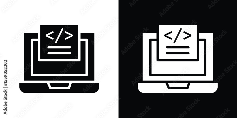 Aufkleber front end icon vector design element vector eps 10