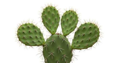 Isolated Prickly Pear Cactus