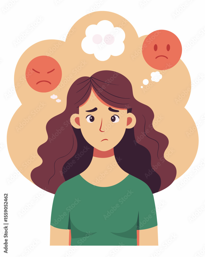 Poster the womans inner dialogue was a constant barrage of negative selftalk causing her to doubt her abili