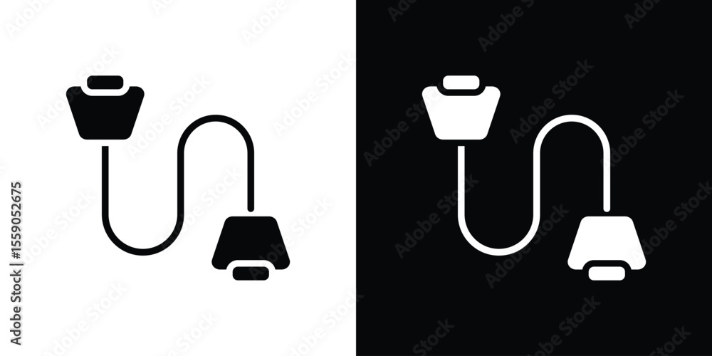 Poster exercise bands icon vector design element vector eps 10