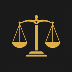 Golden scales of justice symbol. Constitution Day in South Korea celebration graphic design.  Legal concept for law firms, government websites, and educational materials.