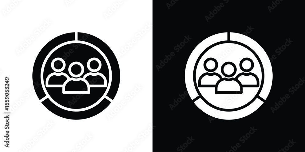 Poster demographics icon vector design element vector eps 10