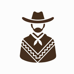 Independence Day in Argentina illustration showing gaucho icon, celebrating Argentina's national holiday. Argentina's Independence Day features stylized gaucho wearing poncho and hat,