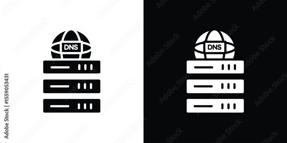 Aufkleber dns icon vector design element vector eps 10