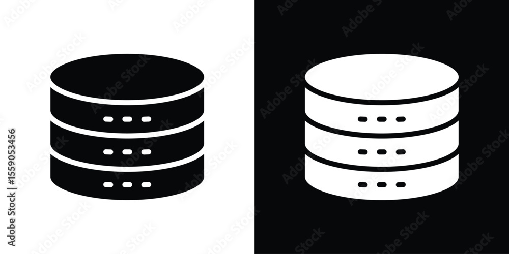 Poster cylinder database icon vector design element vector eps 10