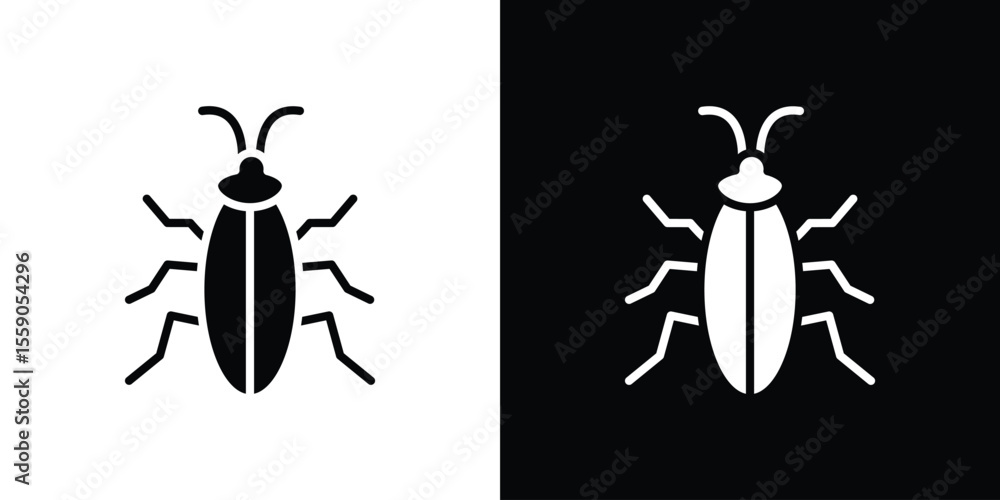 Aufkleber cockroach icon vector design element vector eps 10