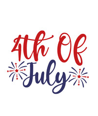 Obraz premium 4th of July Independence Day typography clip art design on plain white transparent isolated background for card, shirt, hoodie, sweatshirt, apparel, tag, mug, icon, poster or badge