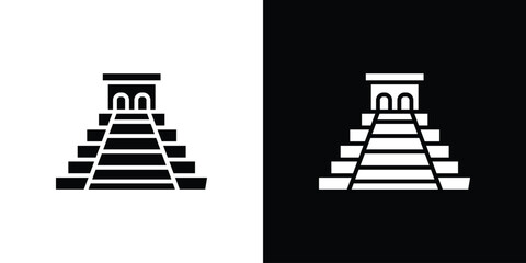 Chichen Itza icon vector design element vector eps 10