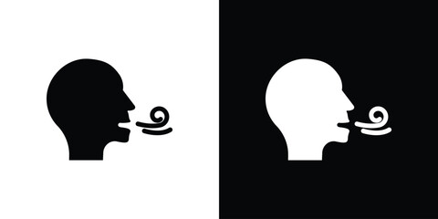 Breath icon vector design element vector eps 10