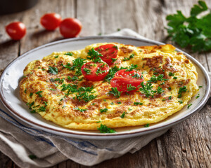 Simple and Bright Egg Dish in Editorial-Safe Setup