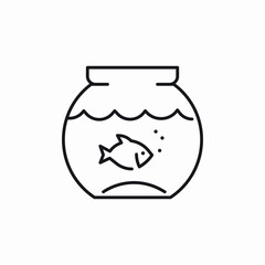 bowl fish icon sign vector