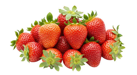 Isolated Pile of Strawberries