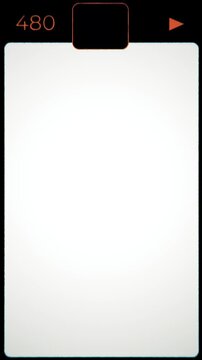 Vertical Vintage Classic 8mm Old Film Framing Matte Seamless 4K Video Background Overlay Effect Loop For Social Media