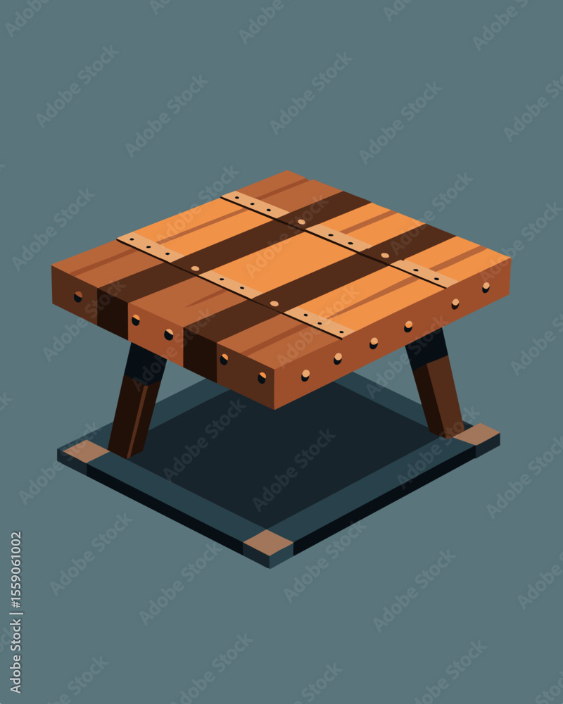 Poster a coffee table crafted from salvaged railway ties the rugged surface smoothed and sealed for functio