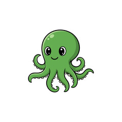 Cute sea creature icons very cool design