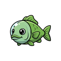 Cute sea creature icons very cool design