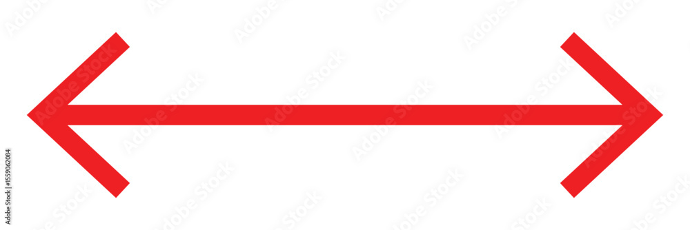 Poster dual sided arrow vector icon. double ended arrow vector design for website, app and logo design. vec