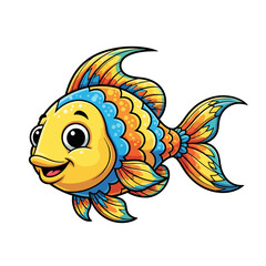 Cute sea creature icons very cool design