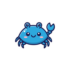 Cute sea creature icons very cool design