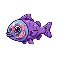 Cute sea creature icons very cool design