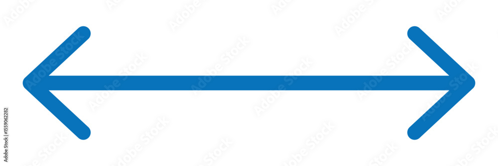 Poster dual sided arrow vector icon. double ended arrow vector design for website, app and logo design. vec