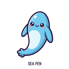Obraz premium Cute sea creature icons very cool design