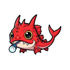 Cute sea creature icons very cool design