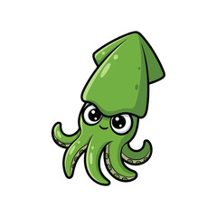 Cute sea creature icons very cool design