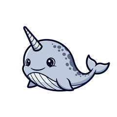 Cute sea creature icons very cool design
