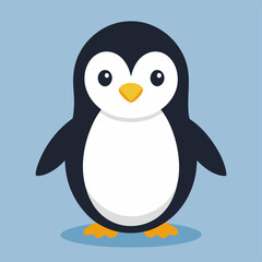 Penguin standing on the glacier	