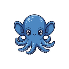 Cute sea creature icons very cool design