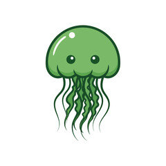 Cute sea creature icons very cool design