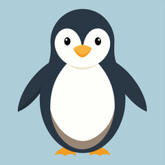 Penguin standing on the glacier	