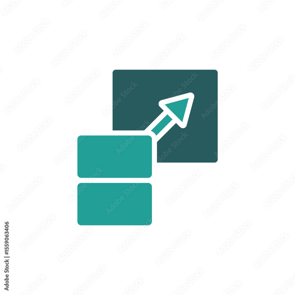Poster scalability icon. vector.editable stroke.linear style sign for use web design,logo.symbol illustrati