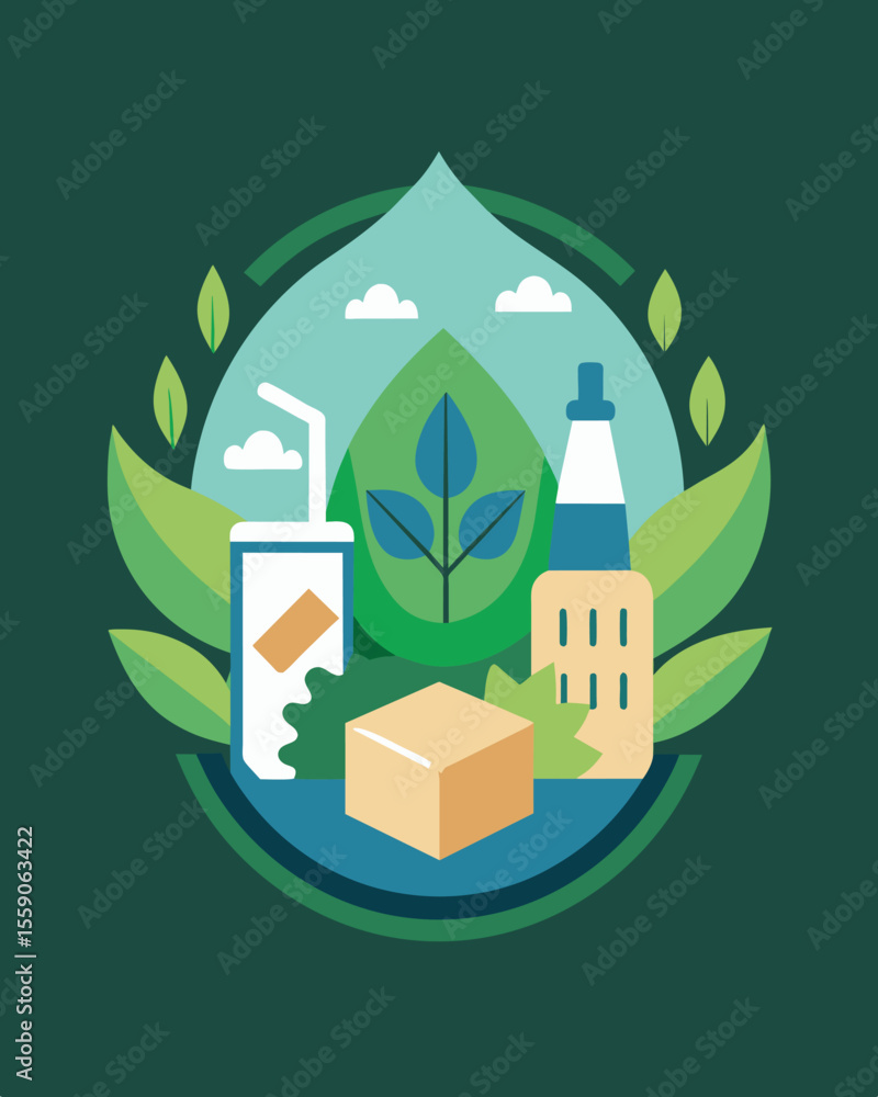 Poster a company adopts sustainable packaging practices using recycled materials and minimizing plastic usa