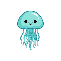 Cute sea creature icons very cool design