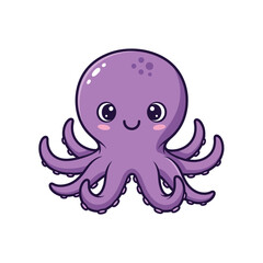 Cute sea creature icons very cool design