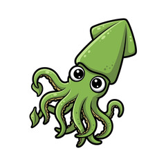 Cute sea creature icons very cool design