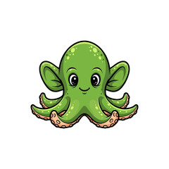 Cute sea creature icons very cool design