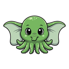 Cute sea creature icons very cool design