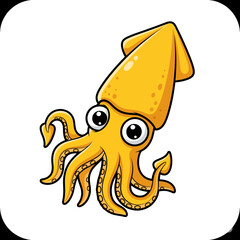 Cute sea creature icons very cool design