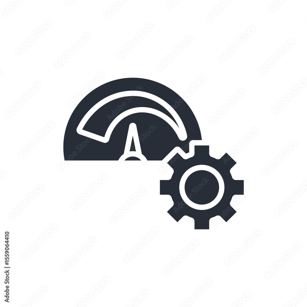 Poster kpi icon. vector.editable stroke.linear style sign for use web design,logo.symbol illustration.